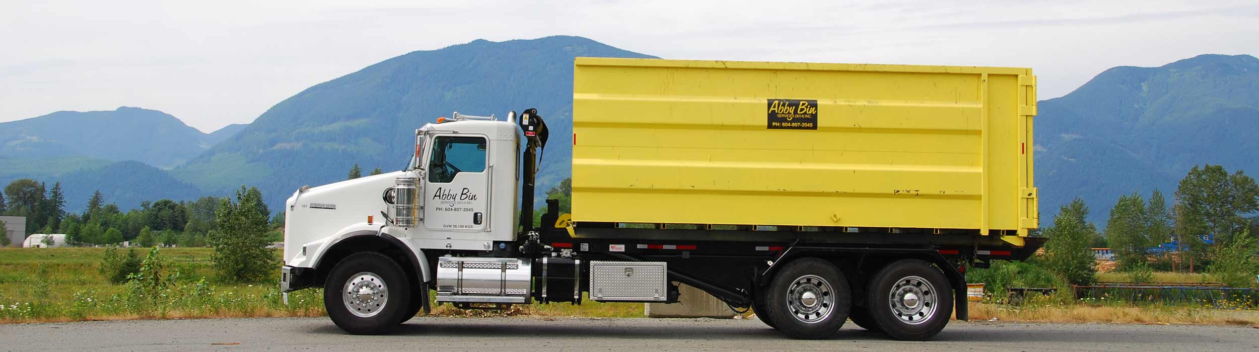 Abby Bin truck and roll off container